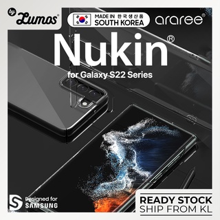 Araree Samsung Galaxy S22 / S22 Plus / S22 Ultra Nukin Series เคสป้องกัน แบบบางเฉียบ เรียบง่าย สีใส
