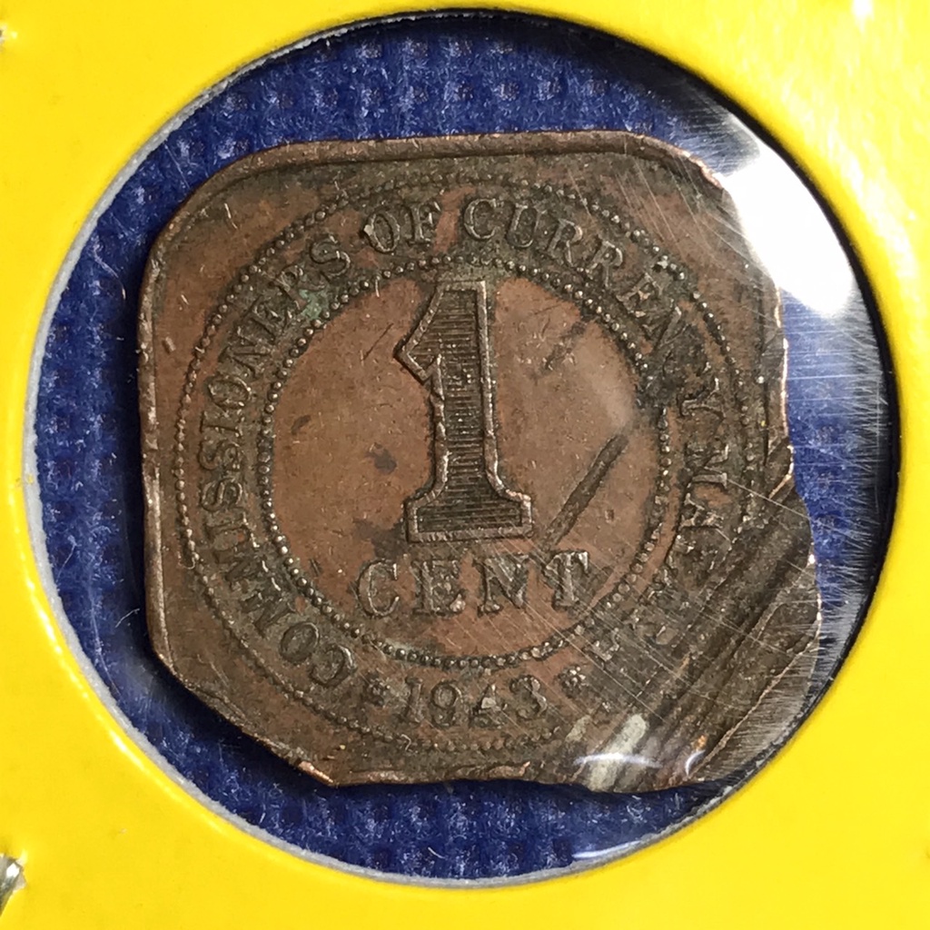 เหรียญเก่า-15298-ปี1943-malaya-1-cent-เหรียญต่างประเทศ-หายาก-น่าสะสม