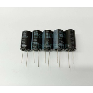 (แพ็ค3ชิ้น) CAPACITOR 5600uf35v ELNA Size:18×32mm สีดำ 5600UF 35V คาปาซิเตอร์ ใหม่แท้จากโรงงานค่าความจุ100% แอมป์จิ๋ว