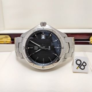 Used : Tag Heuer Link Date Black Steel Quartz 100Meters Sapphire Crystal Size 39mm
Model Wat1110