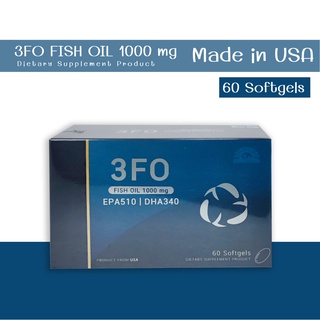 3FO FISH OIL 1000 mg EPA510 DHA340 ดร.ลี แอนด์ ดร.แอลเบิร์ท 60 Softgels