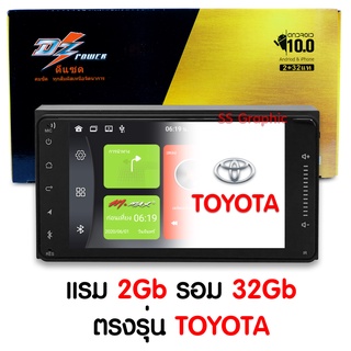 สินค้า จอแอนดรอย 7 นิ้ว MMax ตรงรุ่น TOYOTA พร้อมปลั๊กตรงรุ่น แรม 2 รอม 16/32 จอติดรถยนต์ สำหรับ โตโยต้า วีโก้แชม และรุ่นอื่นๆ