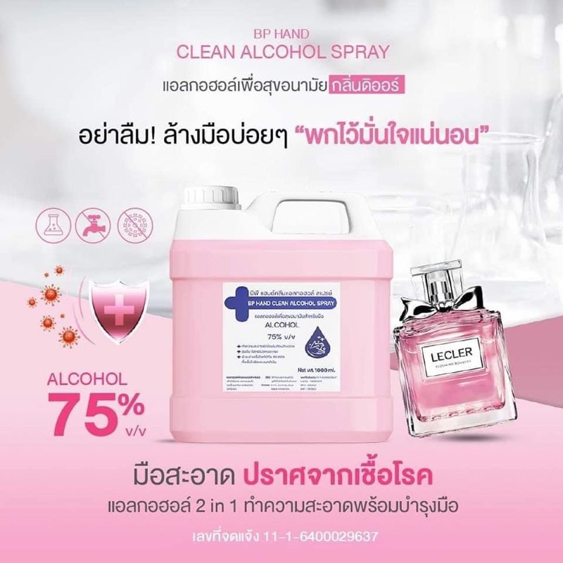 แนะนำของต้องมี-กลิ่นน้ำหอมแบรนด์เนมดัง-แอลกอฮอล์สเปรย์-75-ขนาด-1000-ml