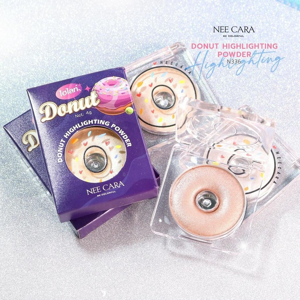 n336-ไฮไลท์โดนัท-donut-highlighting-powder-เพิ่มประกายให้ผิวดูโกลว์-ฉ่ำวาว-เนื้อสัมผัสนุ่ม-ปัดแล้วดูเนียนไม่โป๊ะ