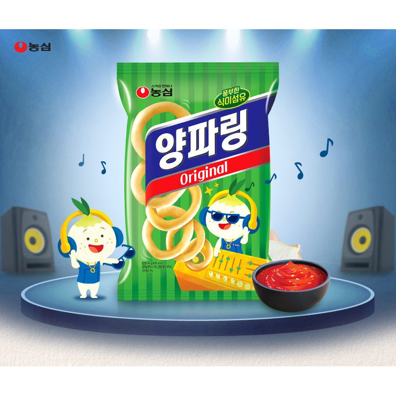 พร้อมส่ง​ 농심 양파링​ ขนมหัวหอมอบกรอบ Nongshim Onion Ring | Shopee Thailand