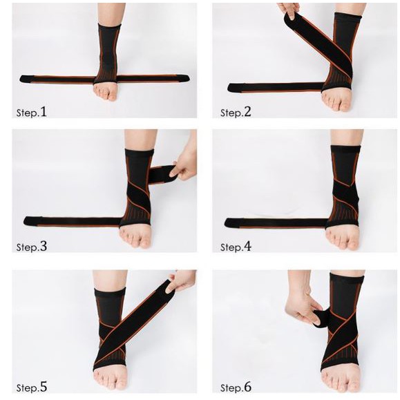 paoku-ankle-support-ผ้าพันข้อเท้าลดการอักเสบเส้นเอ็นข้อเท้า