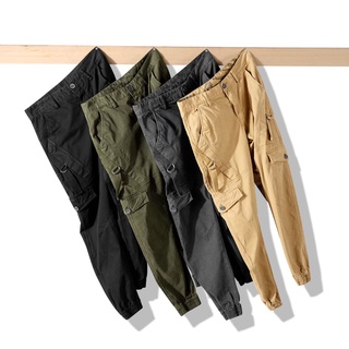 W9051 💥พร้อมส่ง💥 กางเกงขายาวจั้ม กางเกงผู้ชาย กางเกงทรงสวย เนื้อผาคุณภาพดี ราคาถูก
