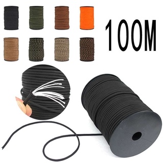 ราคา[100M 550 Paracord สายเชือกร่มชูชีพ [9 เชือก] สําหรับตั้งแคมป์กลางแจ้งเดินป่า