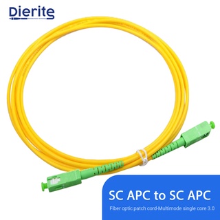Singlemode Simplex SC APC to SC APC PVC Fiber Optic Patch Cord 3.0mm 9/125um FTTH Fiber Patch Cord Optical Jumper 3m 5m