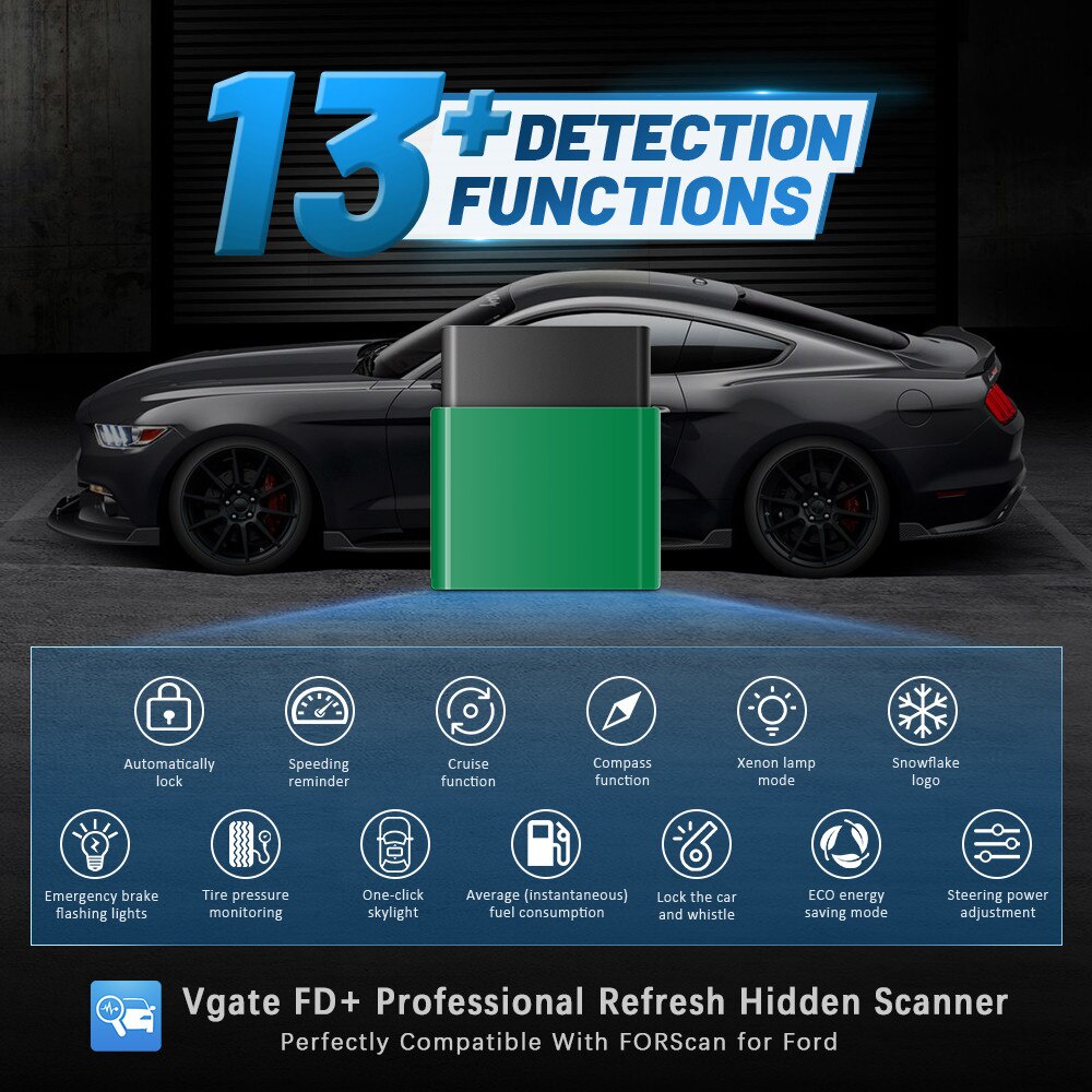ภาพหน้าปกสินค้าvLinker FD+ ELM327 V2.2 Bluetooth 3.0/ BLE 4.0/ WiFi For FORScan OBD2 Car Diagnostic Scanner Auto Tool จากร้าน manistore บน Shopee