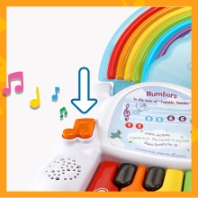 แท้-100-leapfrog-learn-and-groove-rainbow-lights-piano-multicolor-ของเล่น-ดนตรี-เปียโน-เด็ก-ทารก-เสริมพัฒนาการ