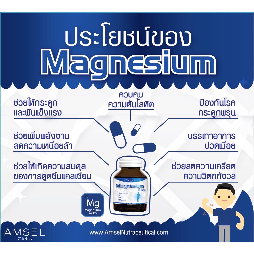 amsel-magnesium-plus-แอมเซล-แมกนีเซียม-พลัส-30-แคปซูล