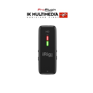 สินค้า IK multimedia iRig PRE HD ปรีไมโครโฟนบันทึกเสียง HD 24-bit/96kHz ขนาดพกพา Microphone Preamp Interface