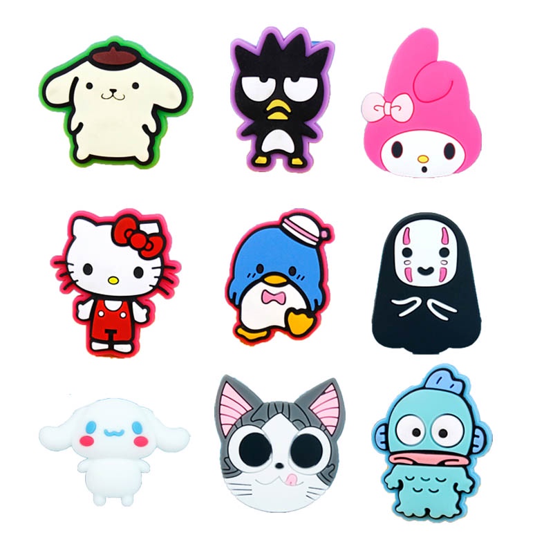 จี้รูปเป็ดสนูปปี้น่ารัก-kuromi-sanrio-jibits-crocs-pin-อะนิเมะแมว-crocs-jibbits-elephant-my-melody-jibbitz-charm-สําหรับเด็ก