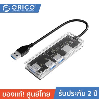 ORICO TA2U3-3ATS Transparent USB3.0 HUB 3 Ports OTG USB Splitter TF/SD Card Reader Adapter โอริโก้ ฮับยูเอสบีเพิ่มช่องจำ