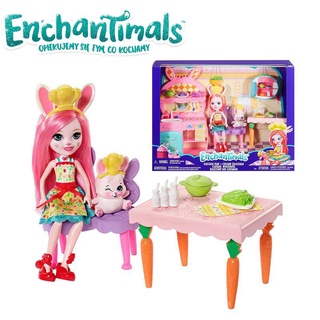 Enchantimals ตุ๊กตา เอนเชนติมอล ครัวแสนสนุก Kitchen Fun Playset ของแท้  babyshopytoys