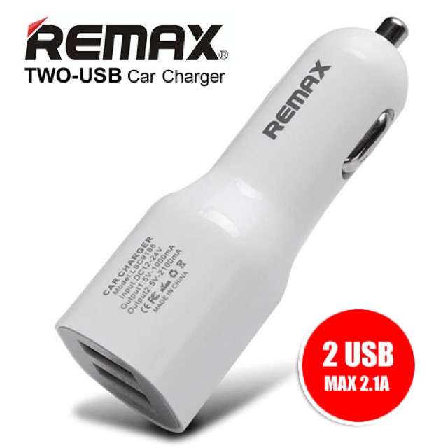 remax-car-charger-2-usb-ของแท้-ที่ชาร์ตแบตในรถยนต์
