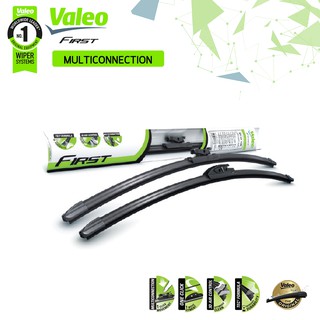 ราคาValeo ใบปัดน้ำฝน Wiper Blade รุ่น Multiconnection ขนาด 14, 16, 18, 19, 20, 21, 22, 24, 26, 28