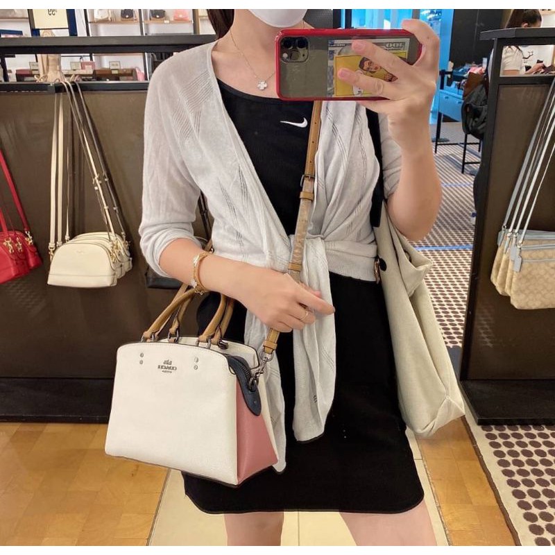 Mini lillie carryall in colorblock hotsell