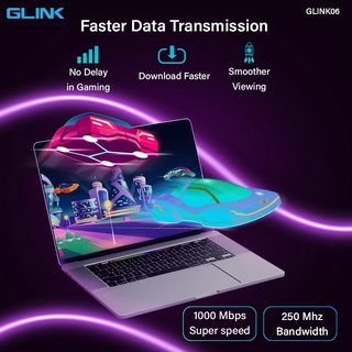 ภาพขนาดย่อของภาพหน้าปกสินค้าGlink สายแลน Cat6 (ภายใน) สายสำเร็จ Gigabit 1000M UTP Cable 2/3/5/10/20 เมตร รุ่น GLINK06 จากร้าน glink_officialshop บน Shopee ภาพที่ 4