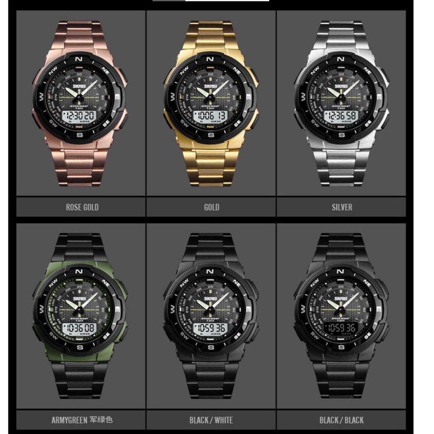 ภาพหน้าปกสินค้าSKMEI 1370 นาฬิกาข้อมือผู้ชาย นาฬิกาผู้ชายสองระบบ นาฬิกาแฟชั่นสำหรับผู้ชาย นาฬิกากันน้ำ แท้ 100%ส่งเร็ว จากร้าน lenson007 บน Shopee