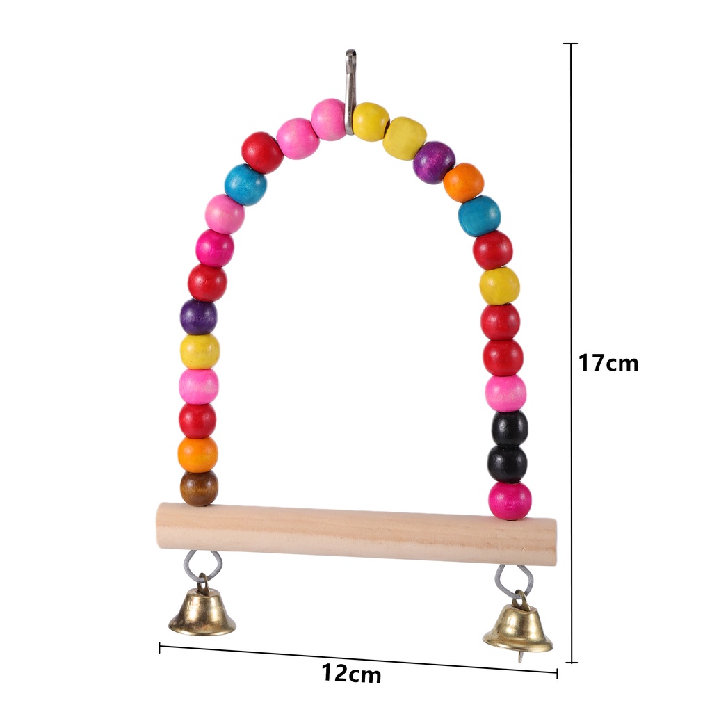ภาพสินค้าของเล่นเปลสะพาน หลากสีสัน สําหรับนกแก้ว 6 แพ็ค จากร้าน 618lysb.th บน Shopee ภาพที่ 1