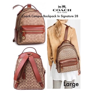 💕Coach Campus Backpack In Signature - large size