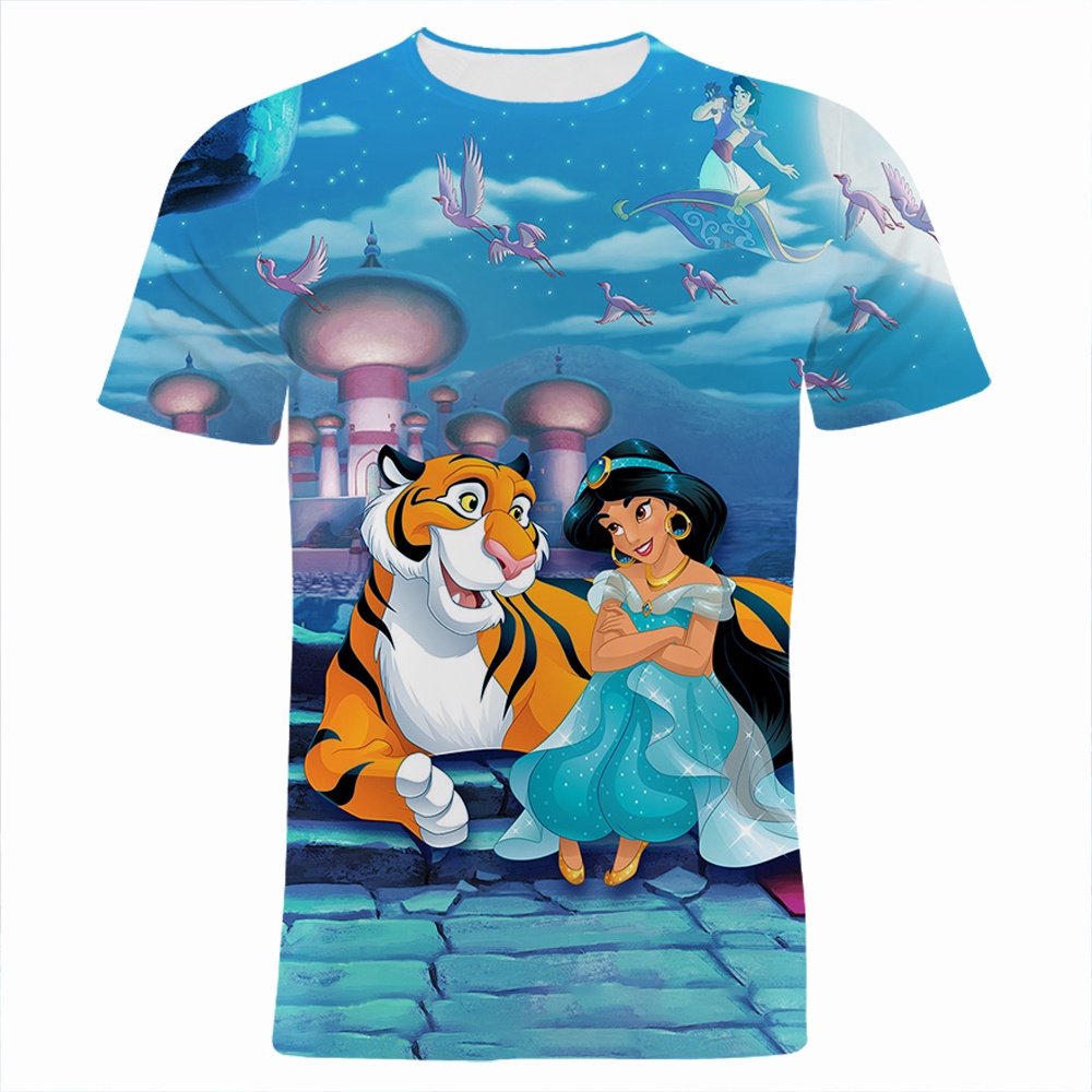 เสื้อยืด-พิมพ์ลายการ์ตูนอะนิเมะ-aladdin-3-มิติ-แฟชั่นฤดูร้อน-สําหรับผู้ชาย-และผู้หญิง