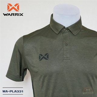 WARRIX เสื้อโปโล WA-PLA331 สีเขียว G2 วาริกซ์ วอริกซ์ ของแท้ 100%