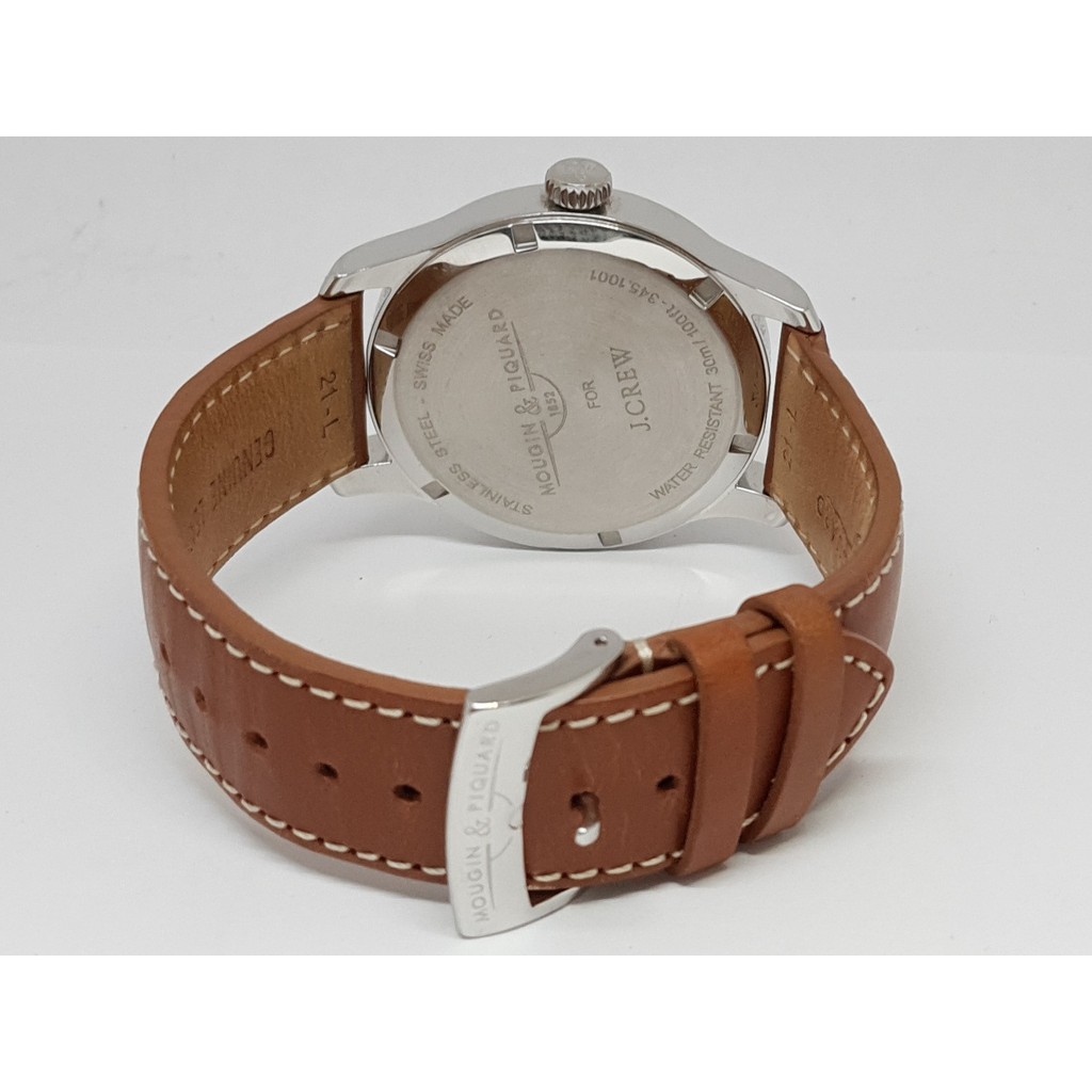 นาฬิกา MOUGIN & PIQUARD MEN'S J.CREW CLASSIC SWISS QUARTZ นาฬิกา MOUGIN & PIQUARD MEN'S J.CREW CLASSIC SWISS QUARTZ