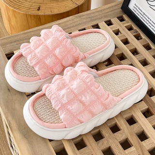 ภาพหน้าปกสินค้ารองเท้าแตะลินินญี่ปุ่น ใส่เดินในบ้าน รองเท้าสลิปเปอร์ หนานิ่มใส่สบาย กันลื่น (SH-1-13P) สีชมพู ซึ่งคุณอาจชอบสินค้านี้
