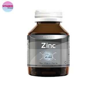 ภาพขนาดย่อของภาพหน้าปกสินค้าAMSEL ZINC PLUS VITAMIN PREMIX แอมเซล ซิงค์ พลัส วิตามินพรีมิกซ์ ขนาดบรรจุ 30 แคปซูล จากร้าน vitaminvilla บน Shopee ภาพที่ 3