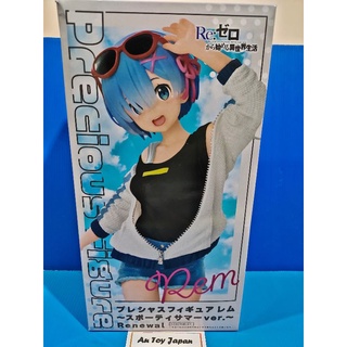 Re Zero Starting Life in Another word Rem Precious Figure Sporty Renewal ลิขสิทธิ์แท้ 100% กล่องมีรอยยับ