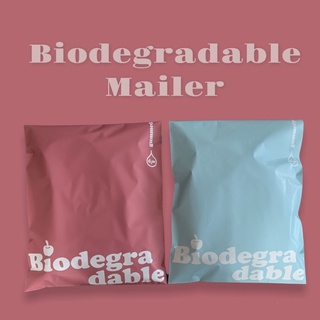 ถุงไปรษณีย์ส่งของ ย่อยสลายได้ | Biodegradable Recycled plastic mailer 28x36ซม (50 ใบ) | Cotton Candy