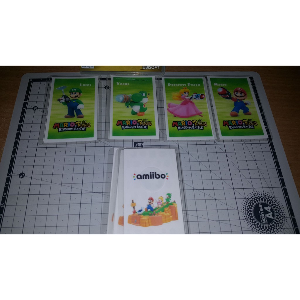ภาพหน้าปกสินค้าamiibo card : Mario + Rabbids 4 ใบ