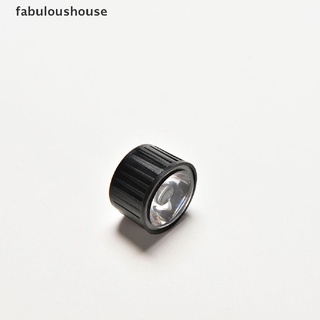 [fabuloushouse] เลนส์ไฟ LED 120 องศา พลังงานสูง 1W 3W พร้อมสกรู 20 มม. สีดํา 10 ชิ้น