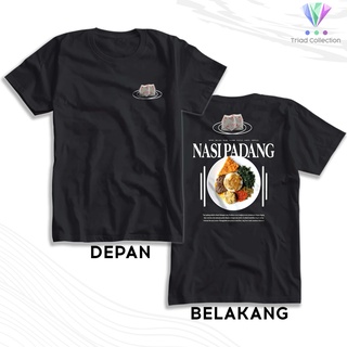 เสื้อยืดโอเวอร์ไซส์เสื้อยืด พิมพ์ลายอาหารอินโดนีเซีย PADANG Rice | เสื้อยืด พิมพ์ลาย Nusantara Culture Food DistroS-3XL
