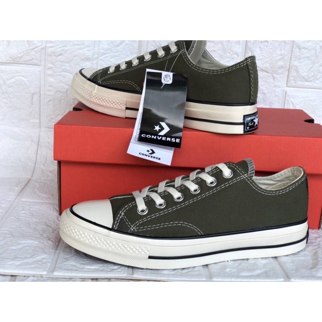 ราคาพิเศษ-รุ่นสุดฮิตขายดีรองเท้าผ้าใบหุ้มส้น-converse-firststring-1970s-repro-low-top-สีเขียวขี้ม้า-ส่งด่วน-ส่งเร็ว