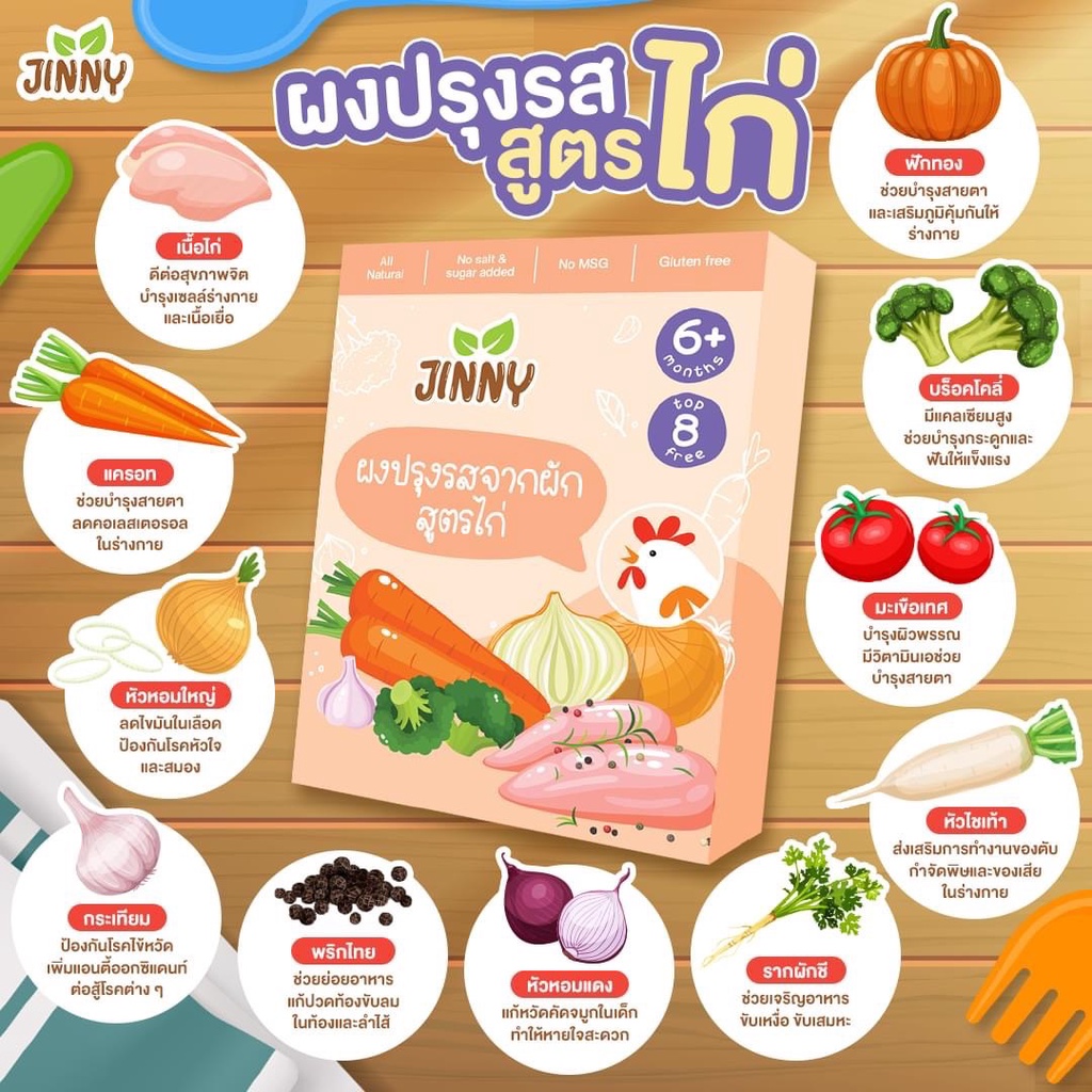 jinny-ผงปรุงรสจากผัก-สูตรไก่-50-กรัม-6m