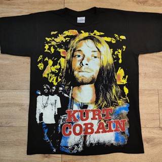 เสื้อยืดผ้าฝ้าย NIRVANA KURT COBAIN BOOTLEG OVP OVERPRINT เสื้อวง เสื้อทัวร์ ผ้าร้อยฟอกนุ่ม เฟดเสมอS-3XLdntokobthy