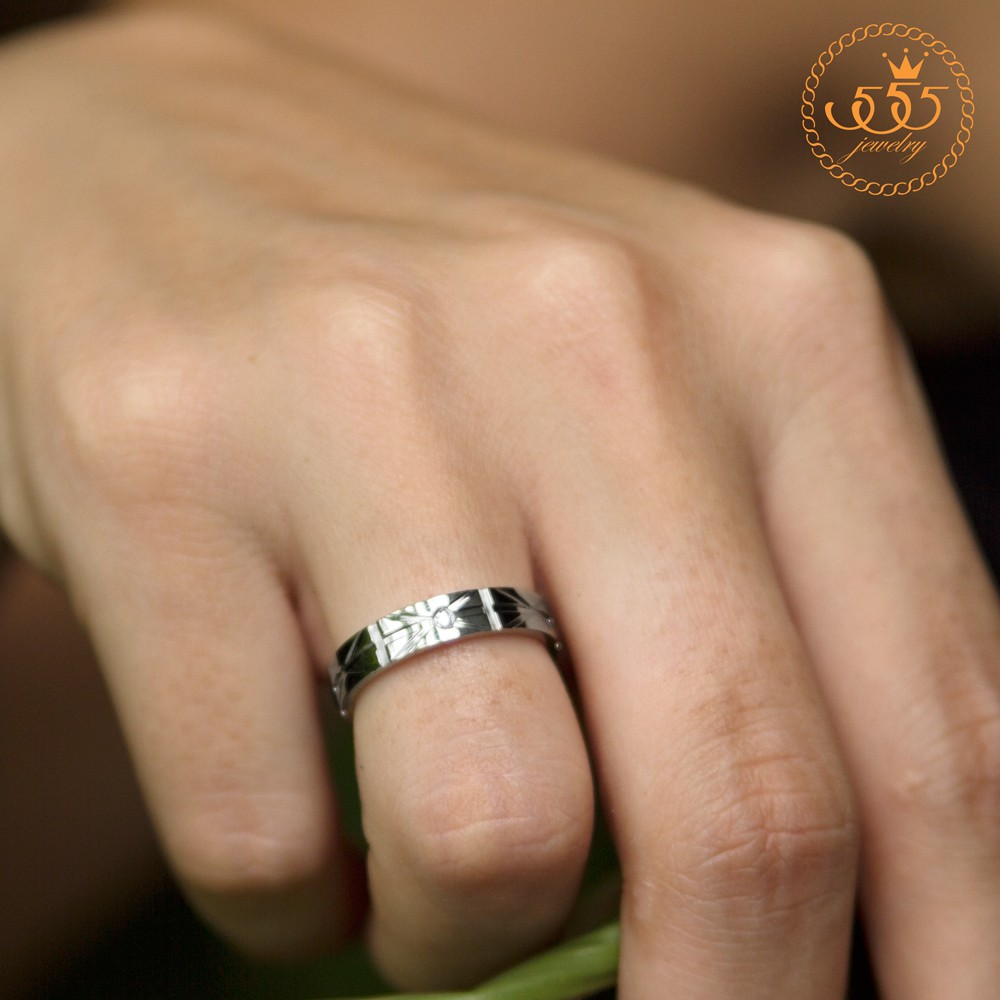 555jewelry-แหวนสแตนเลส-สลักลายสวย-หัวแหวนตกแต่งด้วยเพชร-cz-รุ่น-555-r091-แหวนแฟชั่น-แหวนผู้ชาย-แหวนผู้หญิง-r71