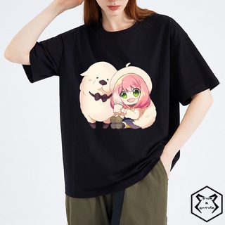 Spy x Family Tshirt Bond Forger shirts Girls Kawaii Cartoon Tees Anya Graphic Tees shirt 100% cotton