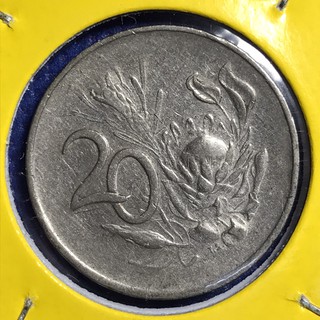 No.14173 ปี1965 South Africa 20 Cents ของแท้ เหรียญสะสม เหรียญต่างประเทศ เหรียญเก่า หายาก ราคาถูก