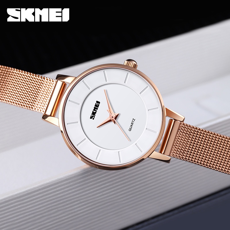 skmei-นาฬิกาข้อมือควอตซ์แฟชั่น-กันน้ํา-หรูหรา-เรียบง่าย-สําหรับสตรี