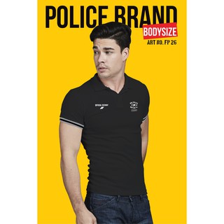 ภาพขนาดย่อของภาพหน้าปกสินค้าPolice Bodysize เสื้อโปโล ทรง Slim fit พอดีตัว สีขาว,ดำ,เทา,กรม ใส่ได้ทั้งผุ้ชาย/ผู้หญิง (FP26,BP27,XP24) จากร้าน policebrand บน Shopee ภาพที่ 4