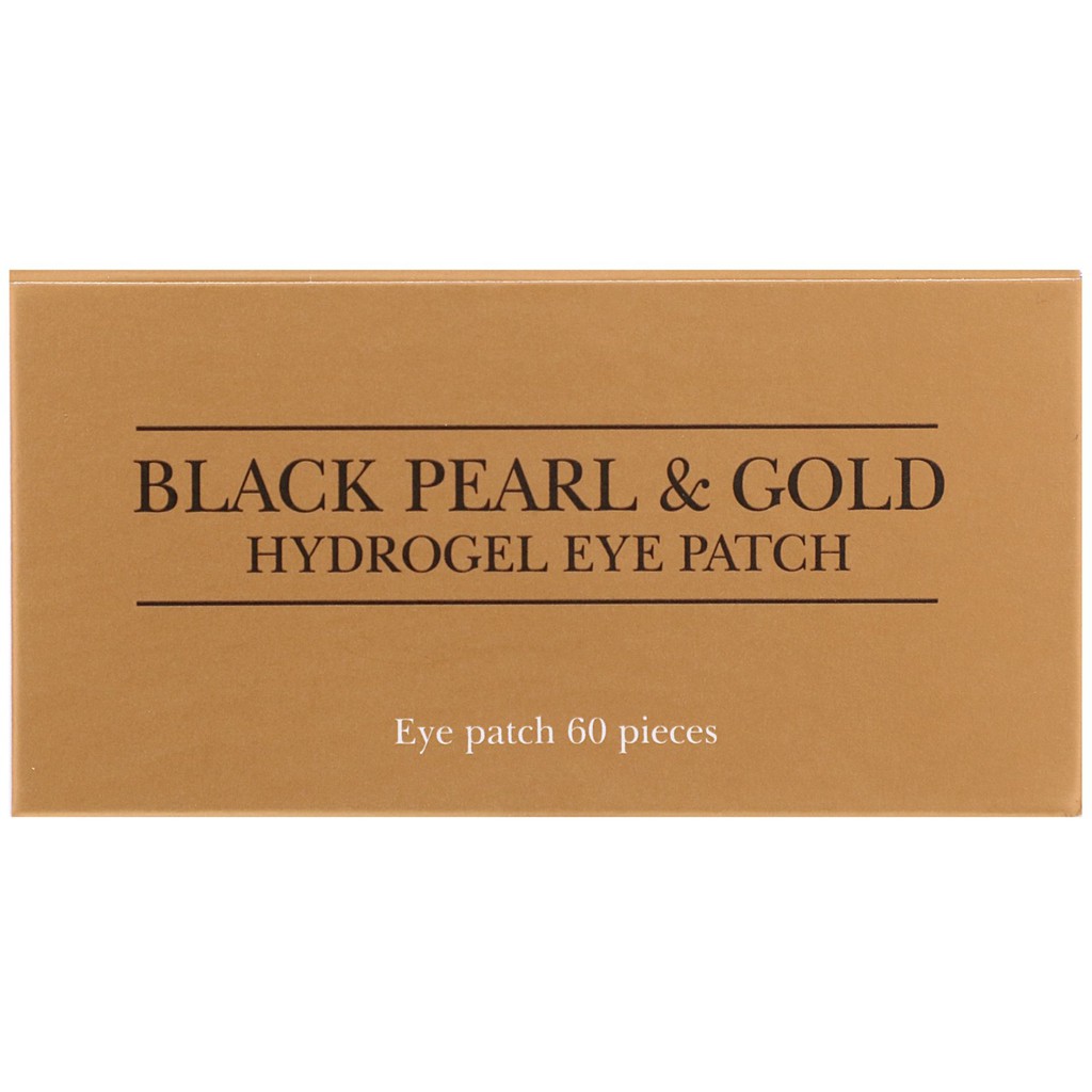 พร้อมส่ง-petitfee-black-pearl-amp-gold-hydrogel-eye-patch-60-patches