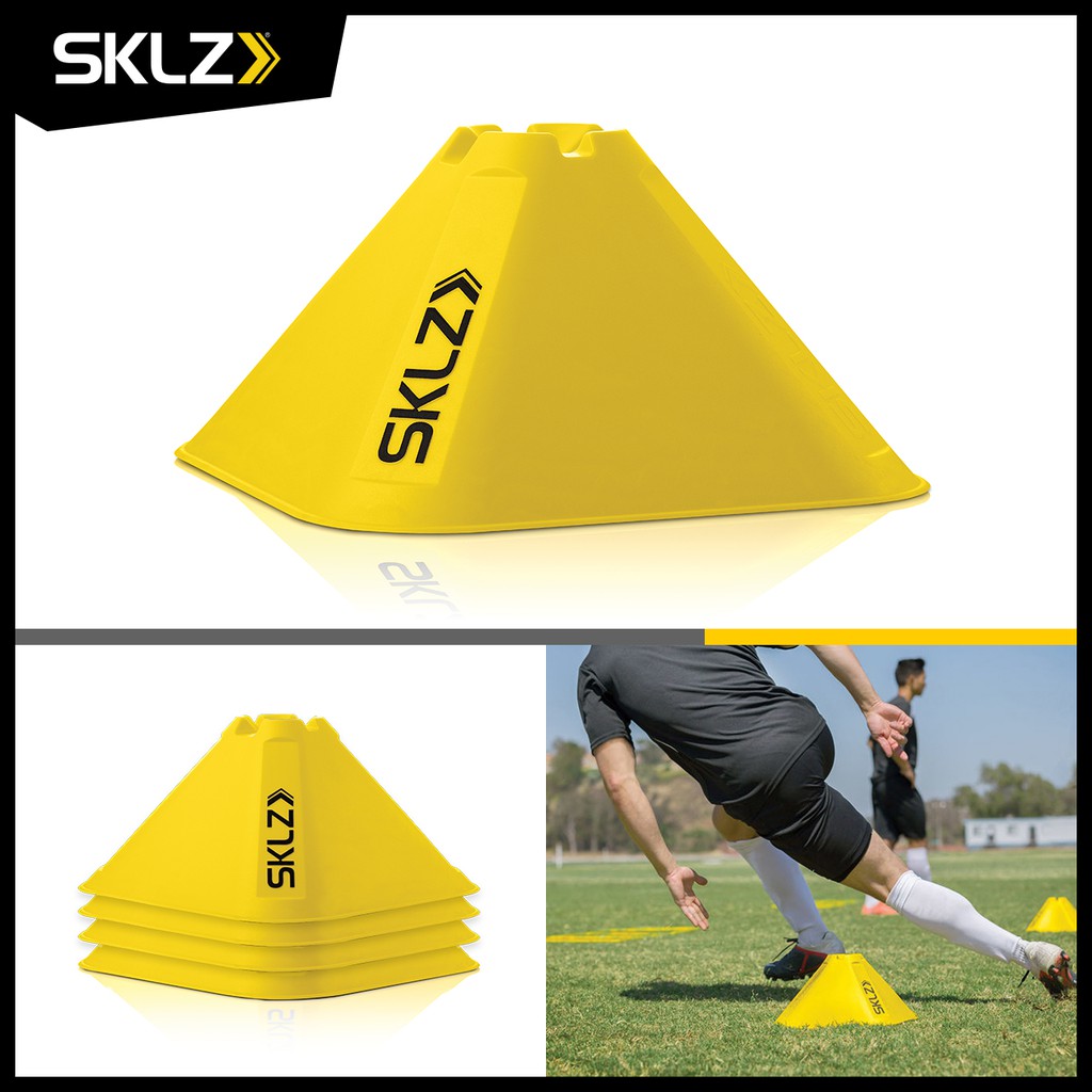 SKLZ Pro Training Agility Cones / 6 นิ้ว ชุด 4 ชิ้น กรวยซ้อมบอล กรวย