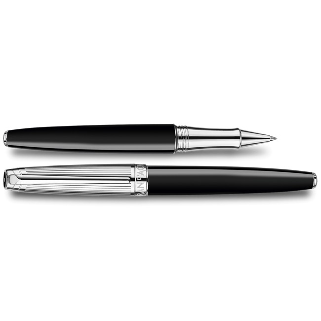 ปากกาโรลเลอร์-caran-dache-4779-l-man-bicolor-black-silver-rhodium-rollerball-pen-4779-289