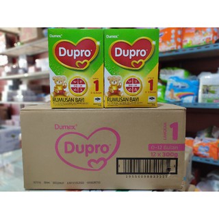 💥ยกลัง 12 กล่อง💥🍼👶Dumex Dupro 🍼👍สูตร 1-2 น้ำหนัก 300 กรัม × 12 กล่อง