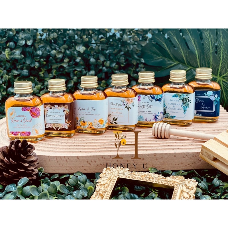 ภาพสินค้าของชำร่วยงานแต่ง ของรับไหว้ น้ำผึ้งแท้100% ขนาด30ml. จากร้าน honey.u บน Shopee ภาพที่ 2